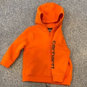 Orange Carhartt 2T Hoodie Pullover